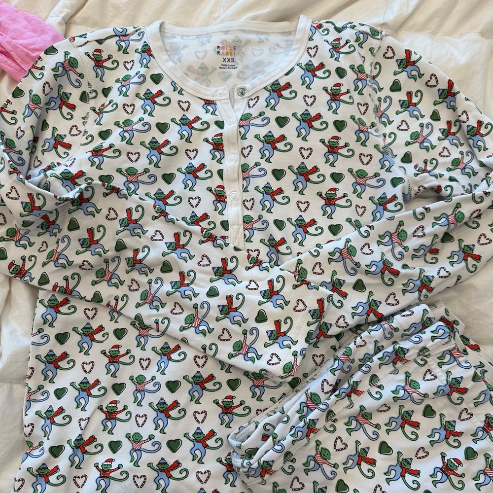 Roller rabbit merry monkey limited edition pajamas
